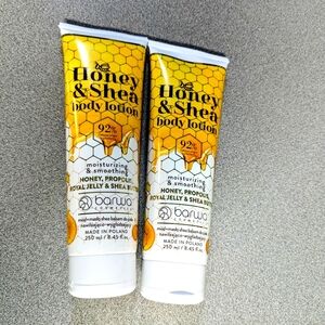 2 Set Barwa Cosmetics Honey & Shea body Lotion  8.45 fl. Oz